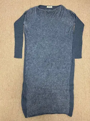 Demi-Luxe BEAMS 긴팔 니트 원피스 그레이