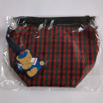 [미개봉 새상품] familiar 파미리아 보트형 미니백 빨간색 체크