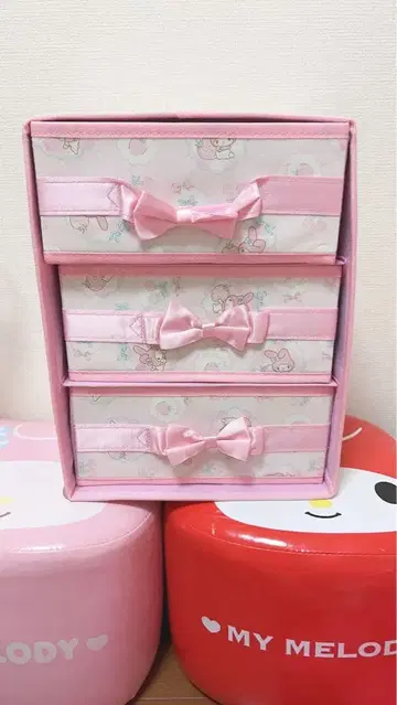 마이멜로디 딸기짱 3단 수납