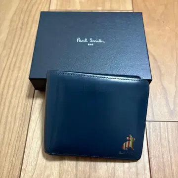 폴스미스 2단 접이식 지갑 네이비 마케토리 스트라이프 토끼