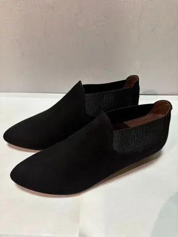 [컨디션 최상] 블랙 스웨이드 사이드 고어 숏부츠