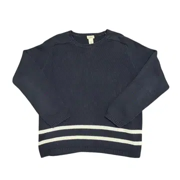 80s L.L.Bean 네이비 크루넥 스웨터 Women's XL