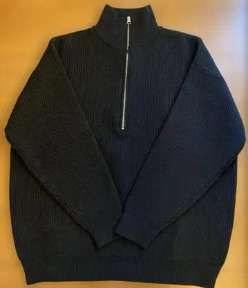 로리즈팜 [ UNISEX ] 아제 니트 하프 ZIP 풀오버