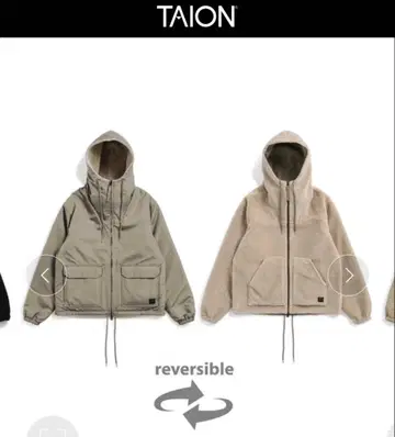 TAION 논다운 밀리터리 리버서블 보아 후디
