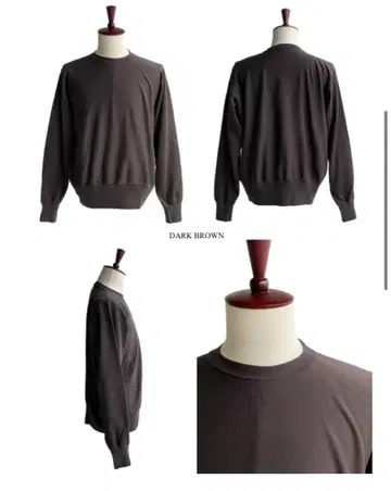 auralee ELASTIC HIGH GAUGE SWEAT P/O