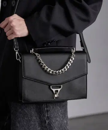 [ SERACE ] 메탈 체인 3way 스퀘어 숄더백