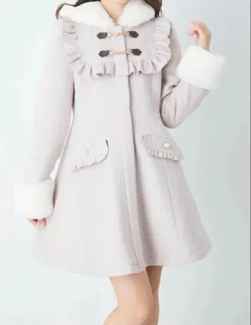 Ank Rouge 비트 디자인 도리 더플 코트