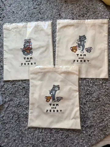 톰과 제리 해피 복권 C상 토트백 3종 세트