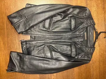 Reflect 블랙 가죽 자켓 11호