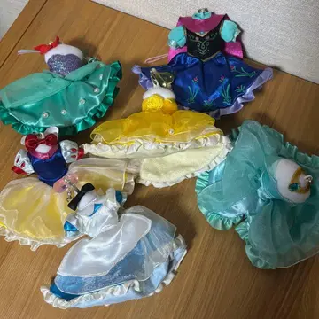 디즈니 프린세스 드레스 포함 인형 6체 세트