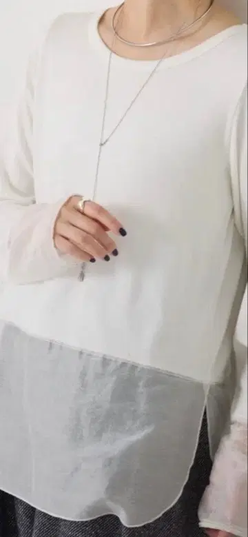 새상품 콜라주 개럴개런트 밑단 시어 아론 T