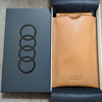 Audi 천연 가죽 스마트폰 파우치