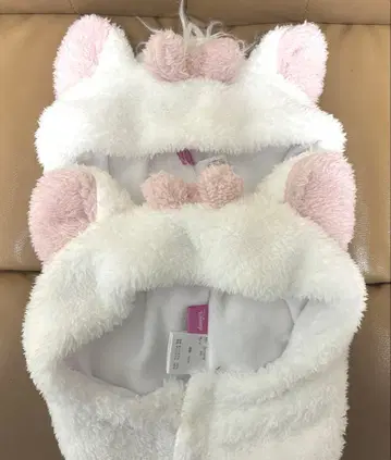 디즈니 아리스토캣 마리 변신 모자 머플러 쌍둥이 자매 커플