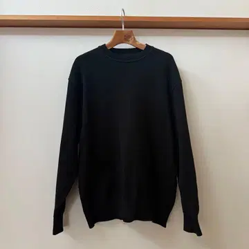 Yonetomi COTTON KNIT PULLOVER 3 블랙