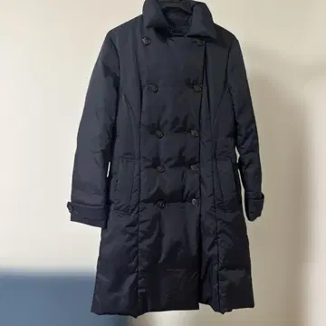 ICB 다운 코트 더블 트렌치풍 네이비