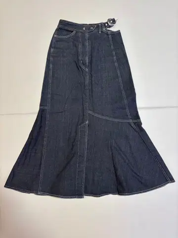 INella 이네라 아지메 컷 롱 스커트 데님