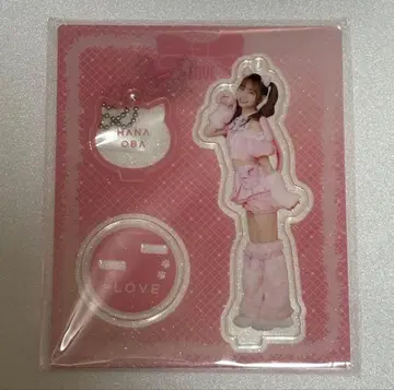 오바 하나 아크릴 스탠드 고양이 의상 이코러브 아크릴 스탠드 키링