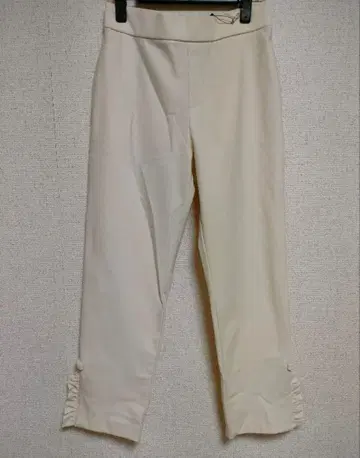 새상품 에클라 라탄 팬츠 L 리본 프릴