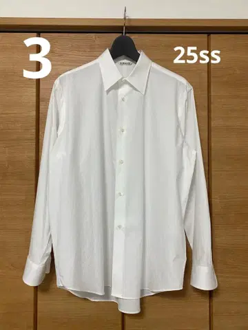 AURALEE 25ss WASHED FINX TWILL SHIRT