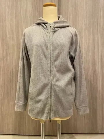 아바하우스 그레이 풀 집업 후드 부착 후드티