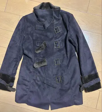 오조크 ozoc 무스탕 더플 코트 브라운