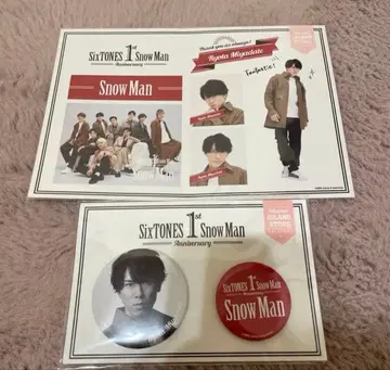 SnowMan 미야타테 료타 1stanniversary 스티커 캔뱃지