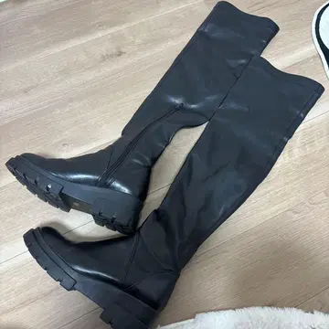 SLY 니하이 부츠 지퍼 달린