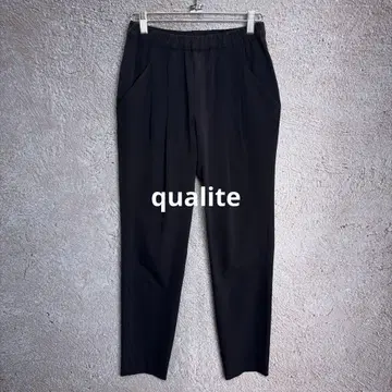 qualite 스트레치 턱 팬츠 이지 팬츠 슬림핏