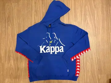 Kappa x WHIZ LIMITED 콜라보 후드 부착 후드티 파랑