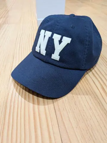 Polo NY 로고 자수 야구 모자 네이비 택 포함 새상품