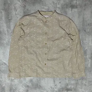 꽃무늬 자수 블라우스 구제 의류 출퇴근