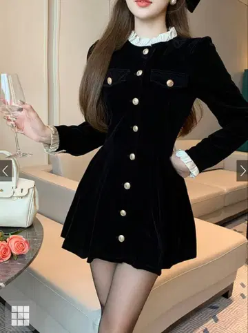 [ GRL ] 프릴 칼라 골드 버튼 코트 M 사이즈