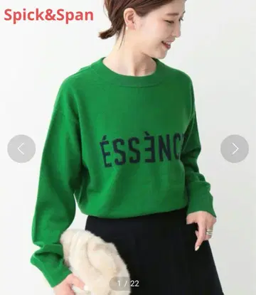 Spick&Span ESSENCE 로고 니트