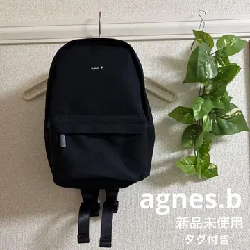 [ 택 포함 미사용 새상품 ] agnes.b 백팩 블랙
