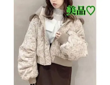 새상품급! dazzlin 다즐린 플라워 자카드 빅 블루종