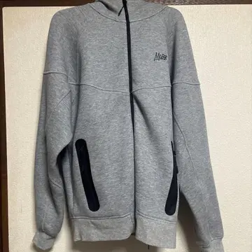 MOBB 그레이 집업 후드티와 스웨트 팬츠 세트