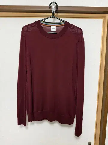 폴 스미스 버건디 니트 M