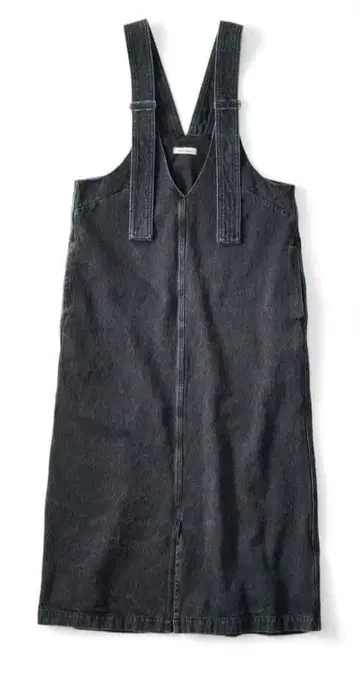 오버롤 스커트 and myera 블랙 데님 점프 스커트 펠리시모