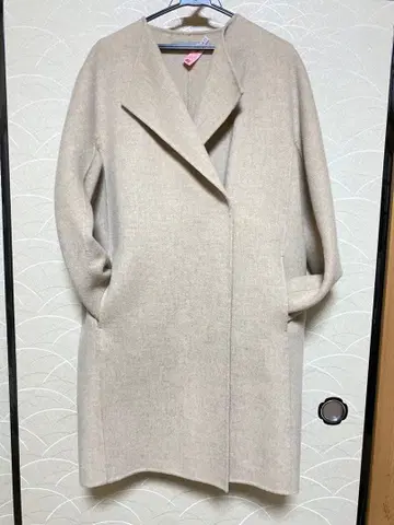 theory luxe 베이지 롱 코트