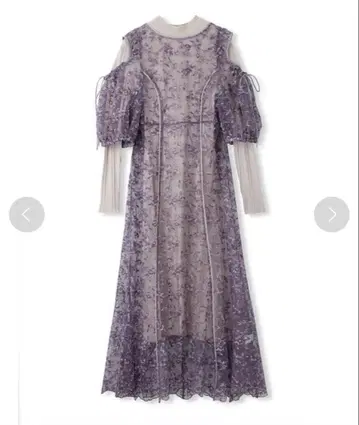 릴리 브라운 자수 레이어드 원피스