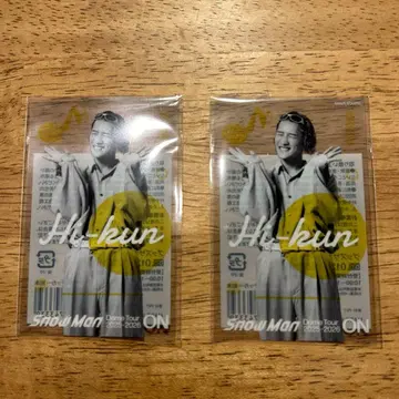SnowMan ON 클리어 스티커 이와모토 테루 2장 세트