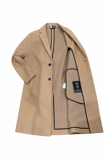 자라 베이지 싱글 브레스 체스터 코트