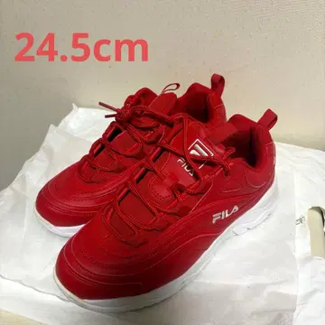 [ 새상품급 ] FILA 휠라 레드 스니커즈 빨간색 신발