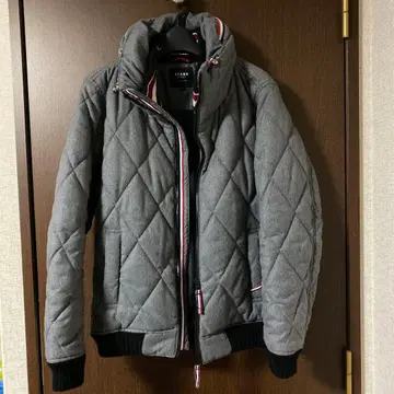 BEAMS HEART 빔즈 하트 그레이 퀼팅 다운 자켓