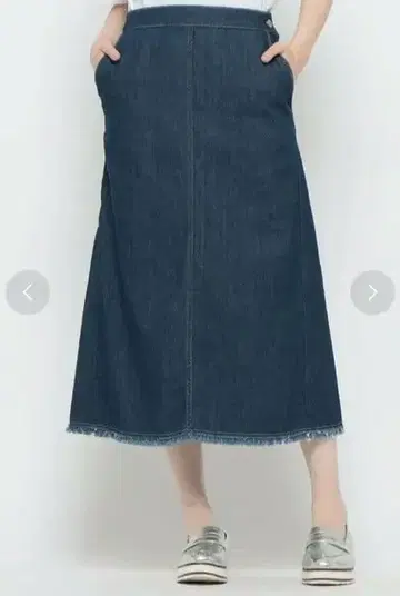 루니 데님 스커트