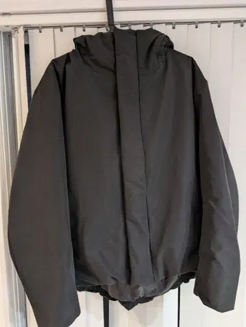 무인양품 워셔블 충전솜 후드 자켓 블랙 L