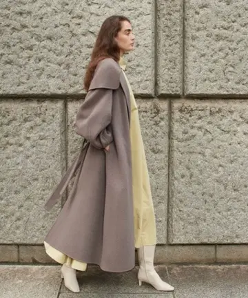 빅 칼라 리버 울 코트 스나이델