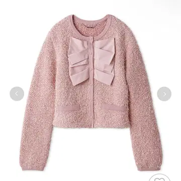 더블 리본 니트 자켓 셀포드