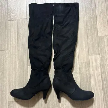 블랙 니하이 부츠