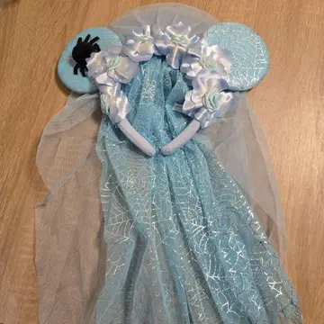 디즈니 호손티드 맨션 신부 머리띠